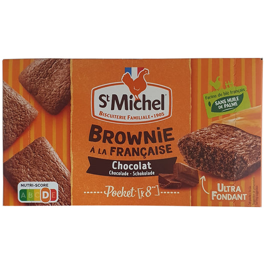 St Michel Brownies mit Zartbitterschokolade