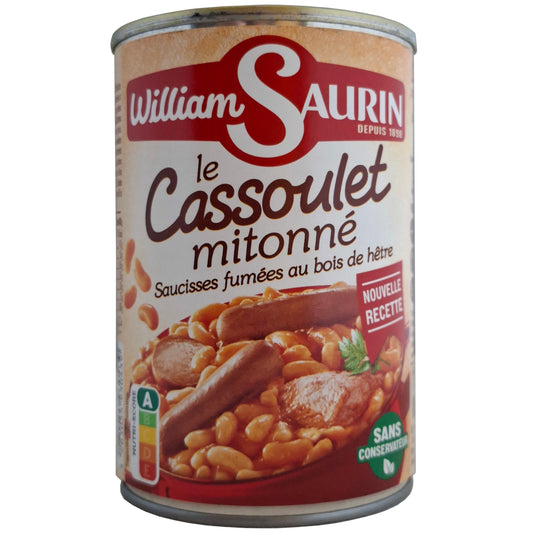 William Saurin Cassoulet mit Würstchen und Fleisch 420g Dose