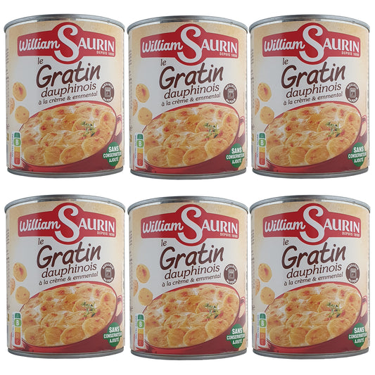 William Saurin Kartoffelgratin mit Sahne und Emmentaler 6x850g Dose
