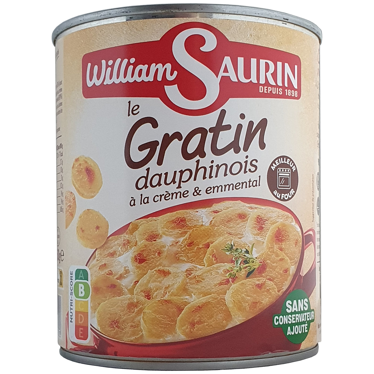 William Saurin Kartoffelgratin mit Sahne und Emmentaler 850g Dose
