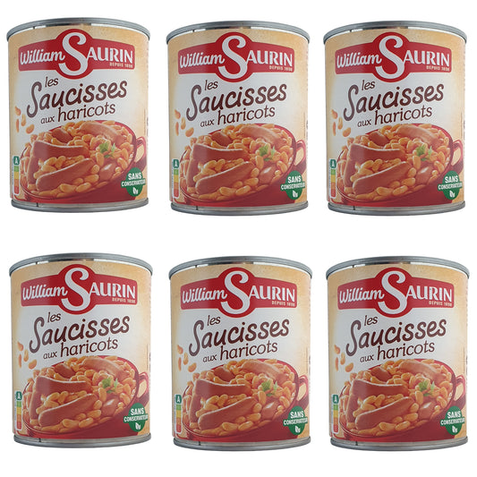 William Saurin Würstchen mit Bohnen 6x840g Dose